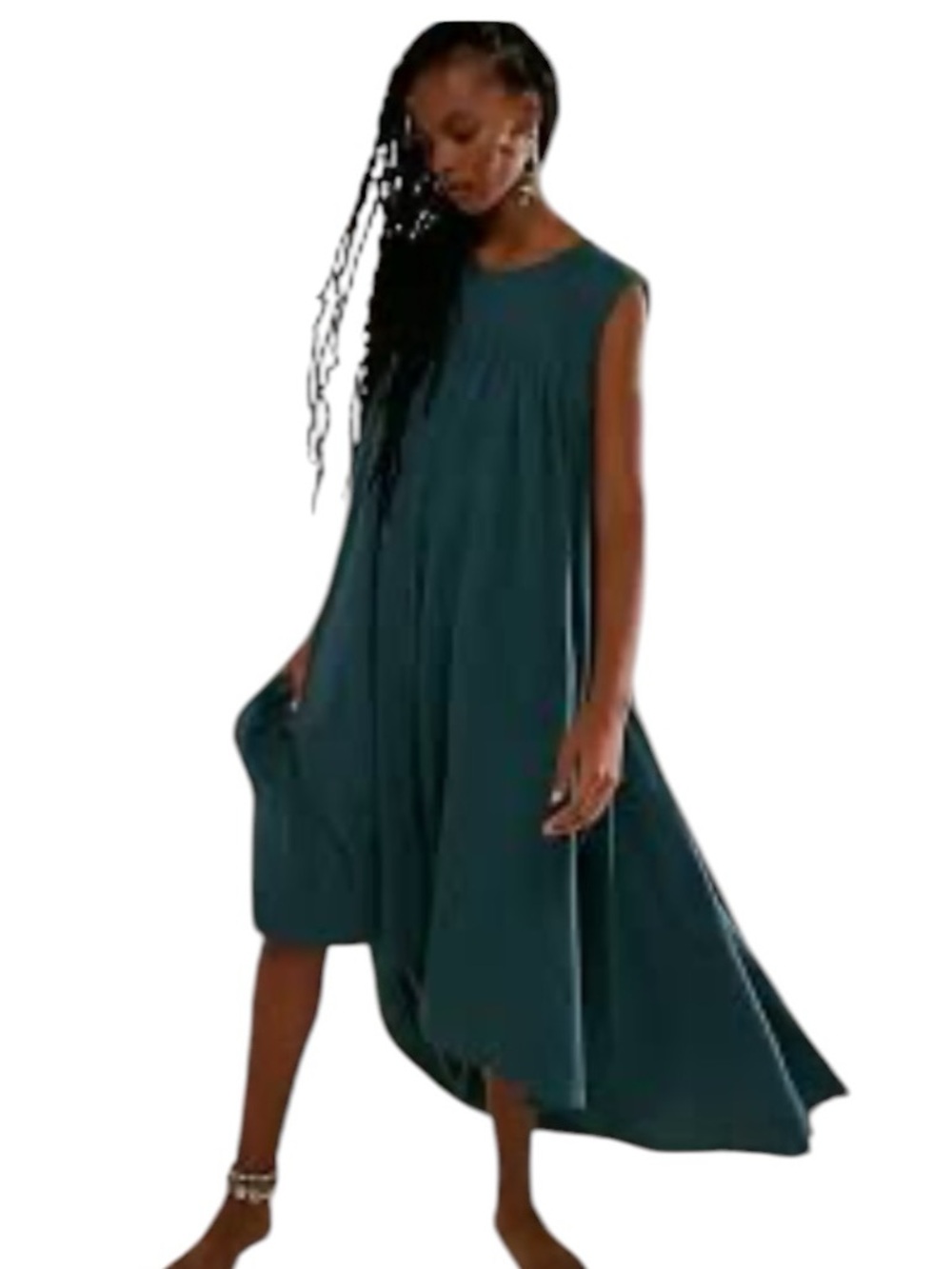 Free People Beach Madelyn Midi Dress. Hi/lo Hem. Size S